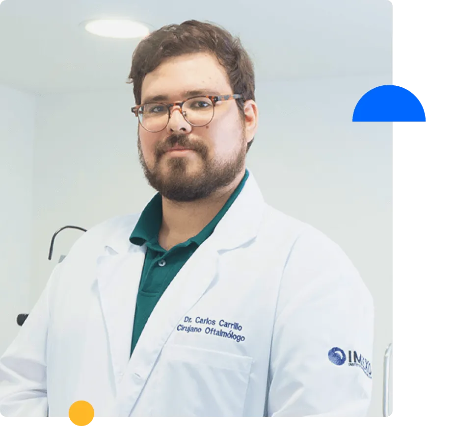 Dr. Carlos Alberto Carrillo Córdova — Cirujano Oftalmólogo, Cofundador de IMEXO